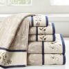 Madison Park 6 Pc. Serene Embroidered Jacquard Towel Set