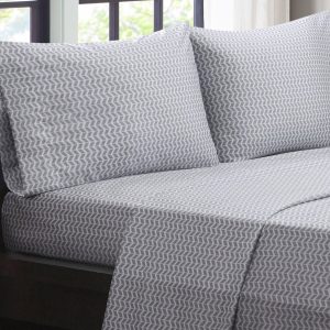 Intelligent Design Chevron Microfiber Sheet Set