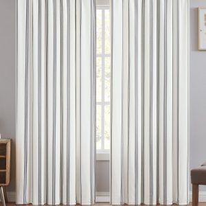 Truly Soft Millenial Stripe Window Panel Pair
