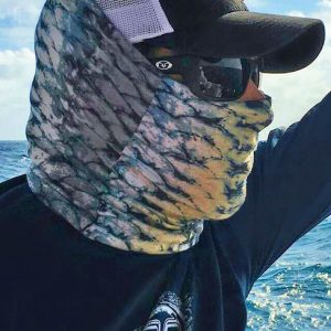 Flying Fisherman Mens Fish Scales Sunbandit Face Mask