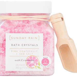 Sunday Rain 17.4 Oz Pink Grapefruit Sea Salt Bath Crystals