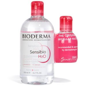 Bioderma 16.7 and 3.4 Oz Sensibio H2O Makeup Remover Kit