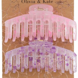 Olivia & Kate 2 Pk Claw Clip Set
