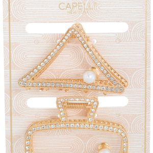 Capelli 2 Pk Rhinestone Hair Clips