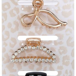 Capelli 3 Pk Claw Hair Clip Set