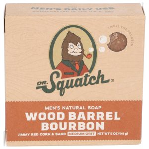 Dr. Squatch Wood Barrel Bourbon Men's Soap 5 oz.