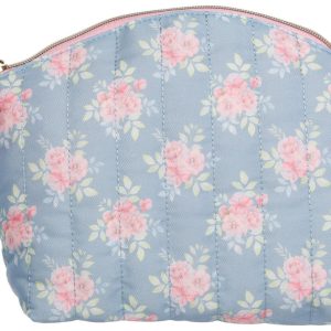 Blush Crush Floral Quilted Cosmetic Bag