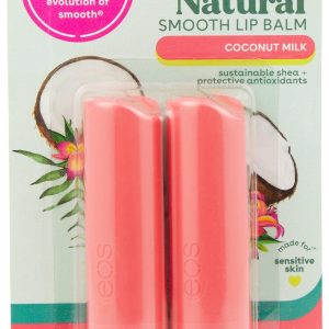 EOS 2 Pk 100% Nautral Smooth Lip Balm Duo