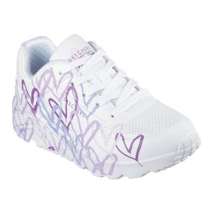 Skechers Girls Uno Lite Spread the Love Sneakers