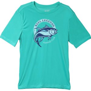 Reel Legends Big Boys Short Sleeve Reel Tec Print Tee