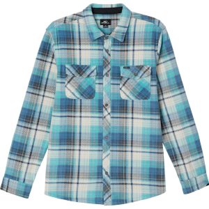 Big Boys Glacier Long  Sleeve Plaid T-Shirt