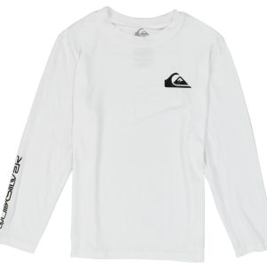 Quiksilver Big Boys Long Sleeve Logo Rash Guard