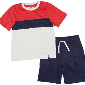 Tony Hawk Little Boys 2 Pc RWB Knit Shorts Set