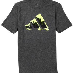 Adidas Big Boys Short Sleeve Slime Logo Heather T-Shirt