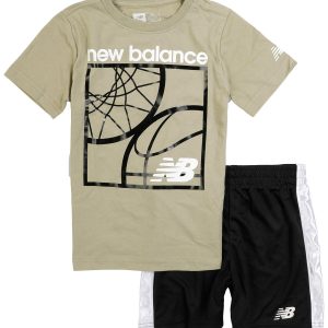 New Balance Little Boys Basketball Graphic 2Pc Shorts Set