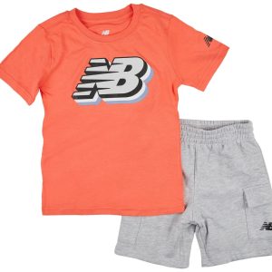 New Balance Little Boys Active 2 Pc Shorts Set