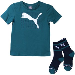 Puma Little Boys 2 Pc Shirt & Socks Set