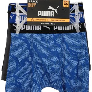 Puma Boys 3 pk Puma Logo Boxer Briefs