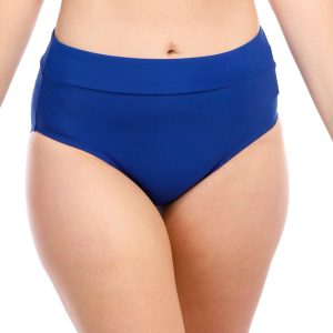 American Beach Womens Solid Shaper Swim Briefs