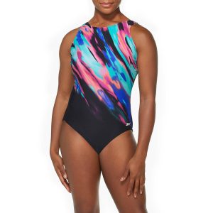 Reebok Womens High Tide One Piece Swimsuit