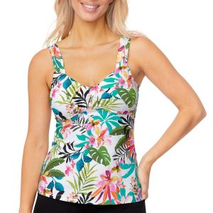 Leilani Womens Hawaiian Haven Coastal Tankini Top