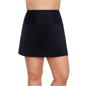 American Beach Plus Solid Ultra High Waist Swim Skirt