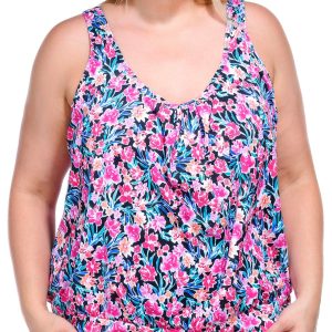 American Beach Plus Scoop Neck Tankini Top