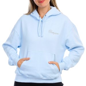 Champion Womens Solid Powerblend Hoodie Sweatshirt