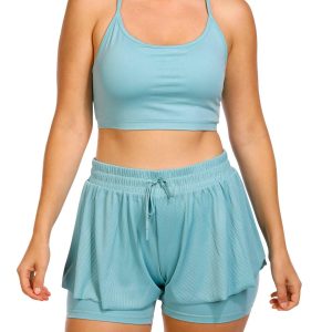 90 Degree By Reflex Womens Active 2 Pc Shorts Set