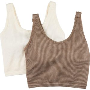 90 Degree By Reflex Womens Active 2 Pk Seamless Tank Bras