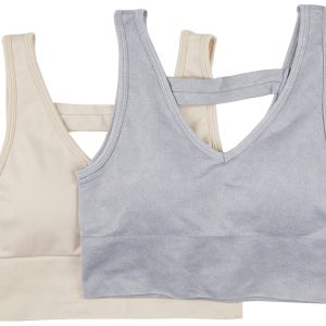 90 Degree By Reflex Womens Active 2 Pk Seamless Sports Bras