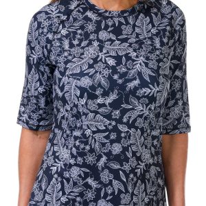 Reel Legends Women's Reel-Tec Print Elbow Sleeve Top