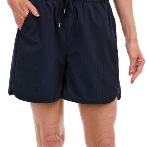 Reel Legends Womens 5 in. Solid Delphin Beach Shorts