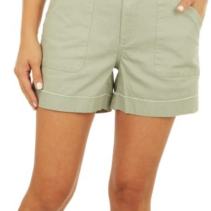 Democracy Womens Solid High Rise Abtech Porch Shorts