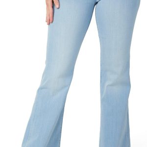 7 For All Mankind Womens Dojo Tailorless Flare Leg Jeans