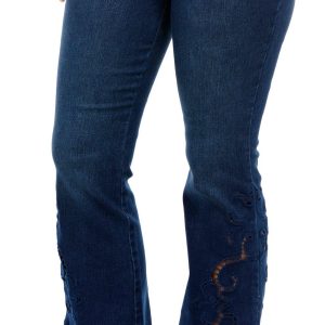 Democracy Womens 32 in AbSolution Die Cut Flare Jeans