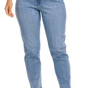 DKNY Womens Broome High Rise Slim Straight Jeans