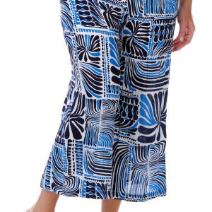 Coral Bay Women's 23 in Crepon Print Capris