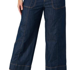 Nautica Women's Contrast Stretch Denim Culottes