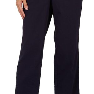 Coral Bay Womens Favorite Fit Slimming Solid Pocket Pants