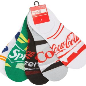 Coca-Cola Mens 5-Pk Sport Liners Socks