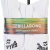 Billabong Mens 8-Pr. Half Cushioned Crews Socks