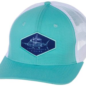 Guy Harvey Men's Marlin Patch Adjustable Trucker Hat