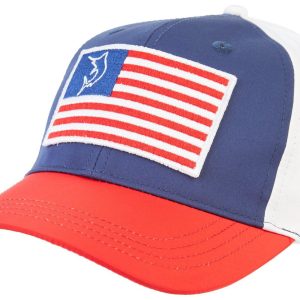 Reel Legends Mens Flag Performance Poly Cap