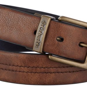 Columbia Mens Active Stretch Reversible Vegan Leather Belt