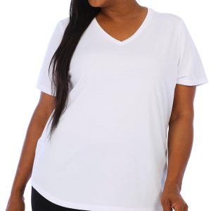 Reel Legends Plus Freeline Solid V-Neck Textured Top
