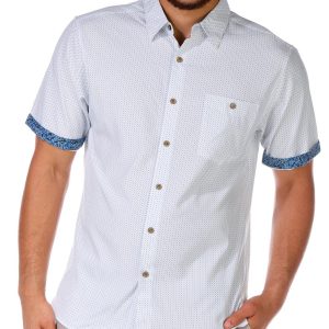 Campia Men's Short Sleeve Woven Buttoned Shirt