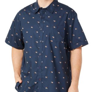 Weatherproof Vintage Mens Short Sleeve Poplin Polo Shirt