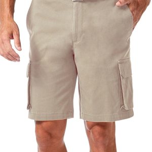 Haggar Mens Stretch Comfort Cargo Shorts