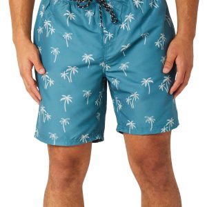 Distortion Mens Palms Print Swim Shorts